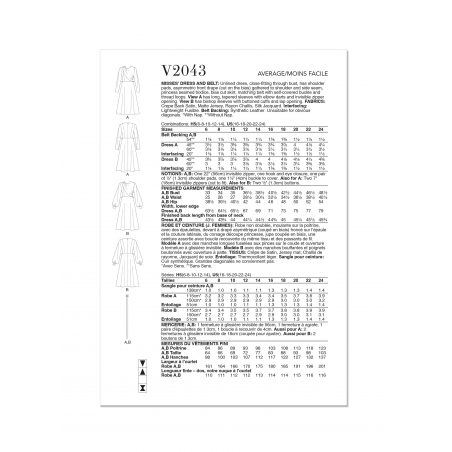 Wykrój Vogue Patterns V2043