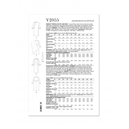 Wykrój Vogue Patterns V2055