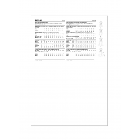 Wykrój McCall's M8556
