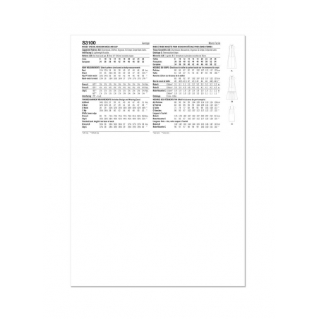 Wykrój Simplicity 3100