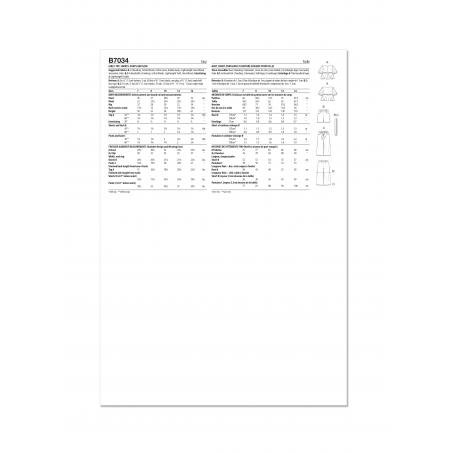 Wykrój Butterick B7034