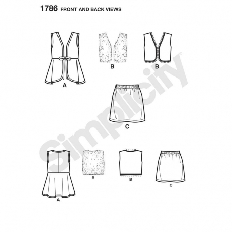 Wykrój Simplicity 1786