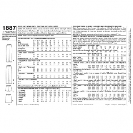 Wykrój Simplicity 1887