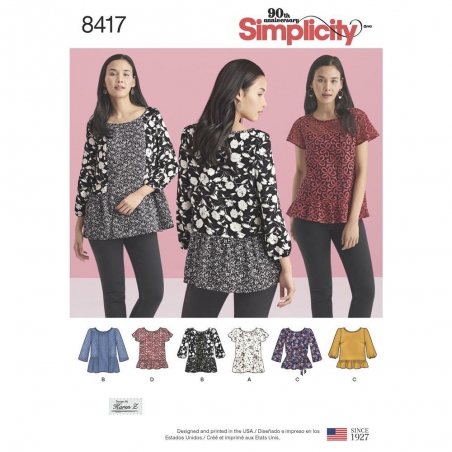 8417 simplicity top vest pattern 8417 envelope fro