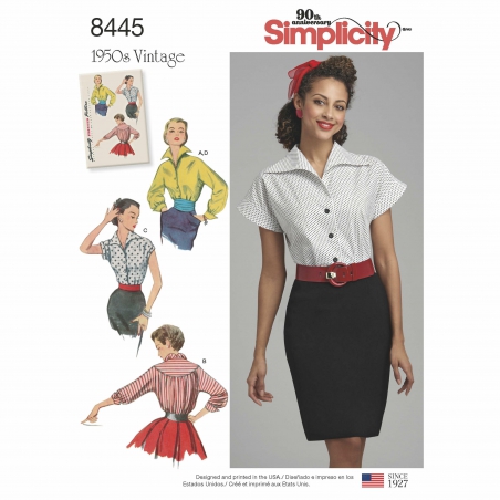 5simplicity vintage blouse cummerbund miss pat