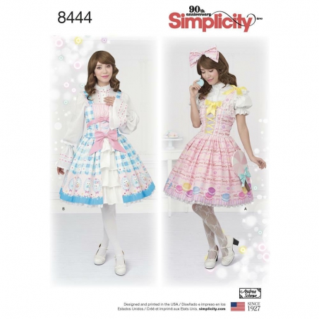 8444 simplicity costume pattern 8444 envelope fron