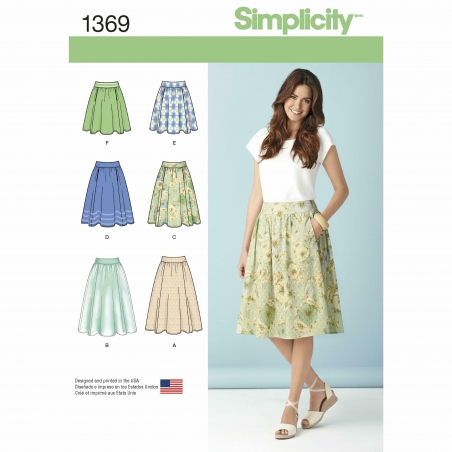 simplicity skirts pants pattern 1369 envelope 