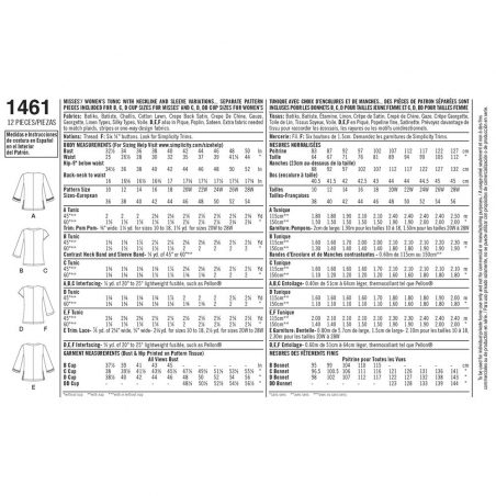 Wykrój Simplicity 1461