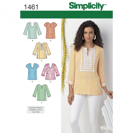 1461 simplicity tops vests pattern 1461 envelope f