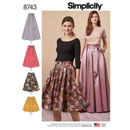 6 simplicity special occasion pleated skirt pa
