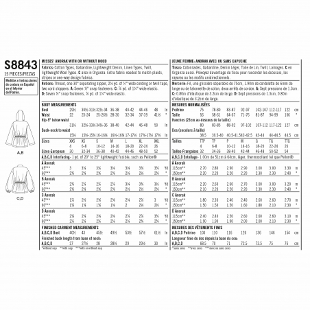 Wykrój Simplicity 8843