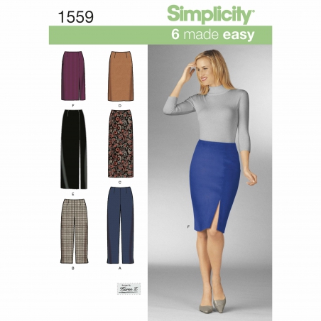 simplicity skirts pants pattern 1559 envelope 
