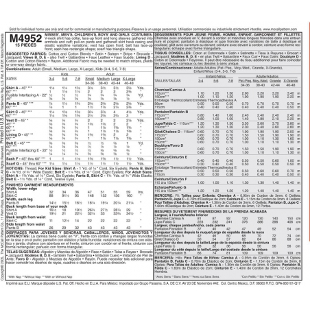 Wykrój McCall's M4952