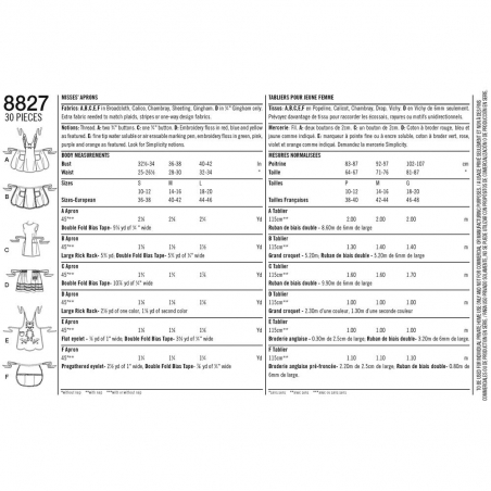 Wykrój Simplicity 8827